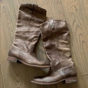 FRYE Melissa 2 Button Pull-on Boots sz 7